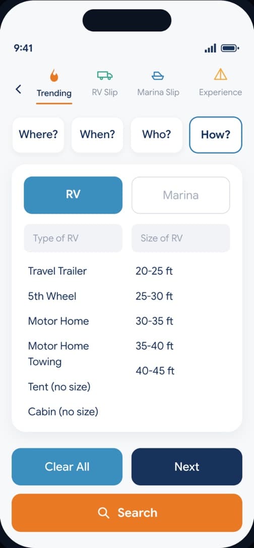 Slipstr rig type and length selection